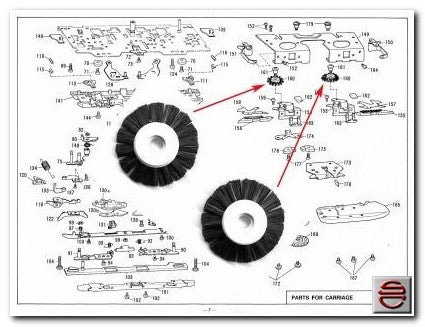 WEAVING PATTERN BRUSH - Brother Knitting Machine KH860 407437001