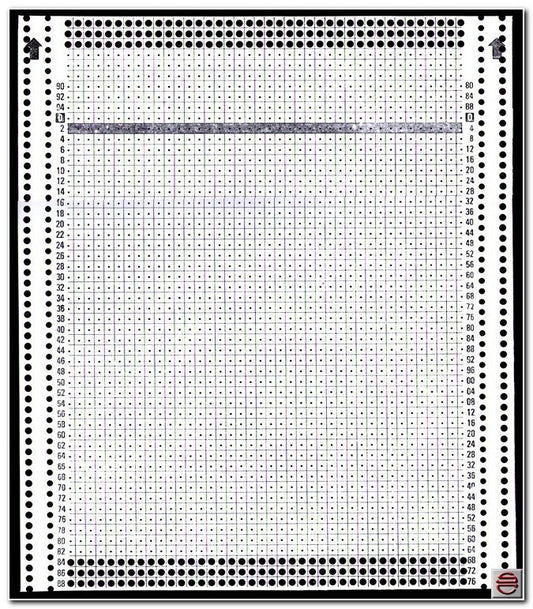 40 STITCH BLANK PUNCHCARD-- 40 STITCH Handy Punch Machine for PASSAP Knitting Machine