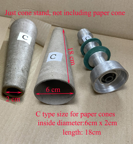 C type cone stand / spindle / cone holders