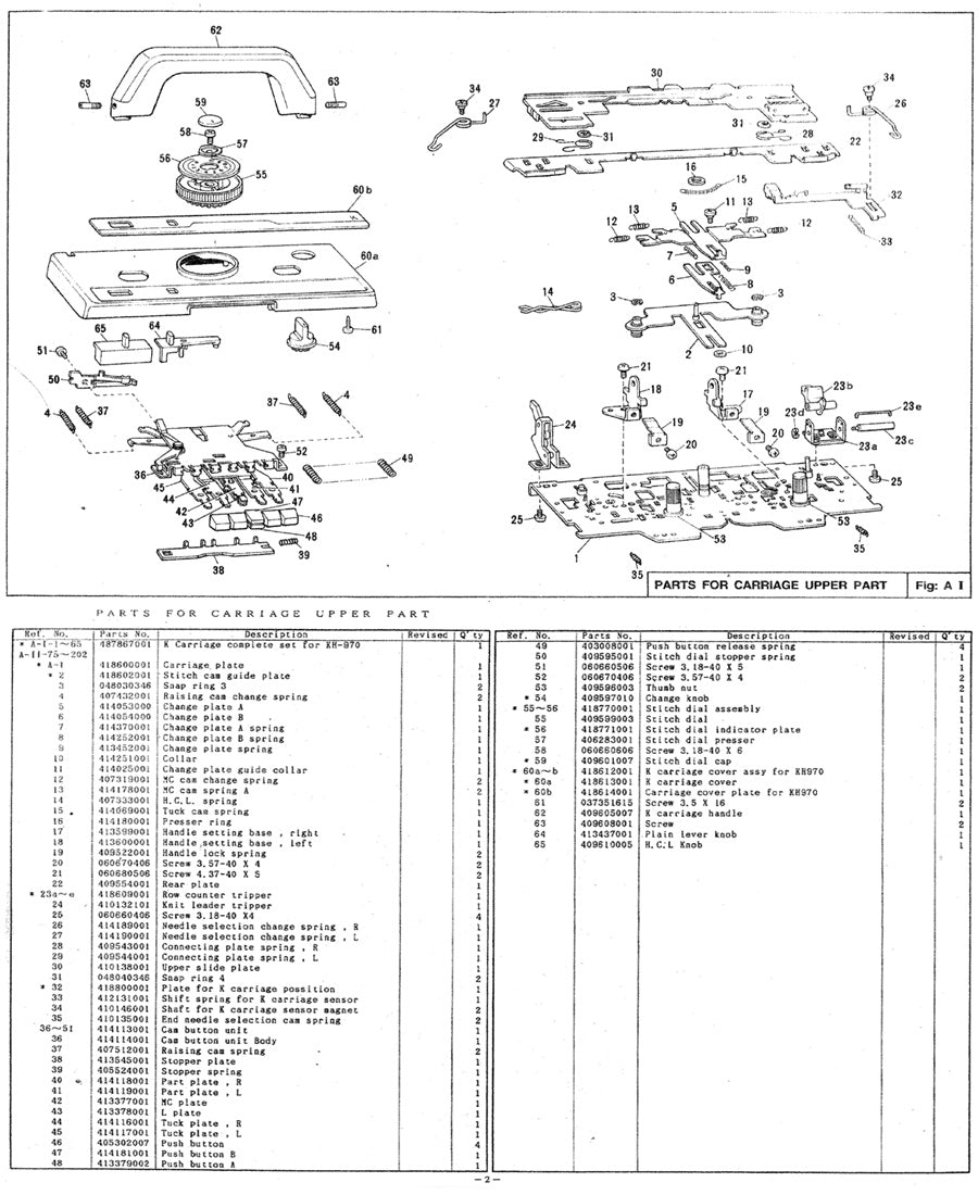 KH970 PARTS CATALOGUE 888397