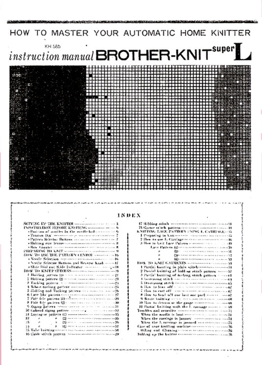 KH585 INSTRUCTION MANUAL 888112