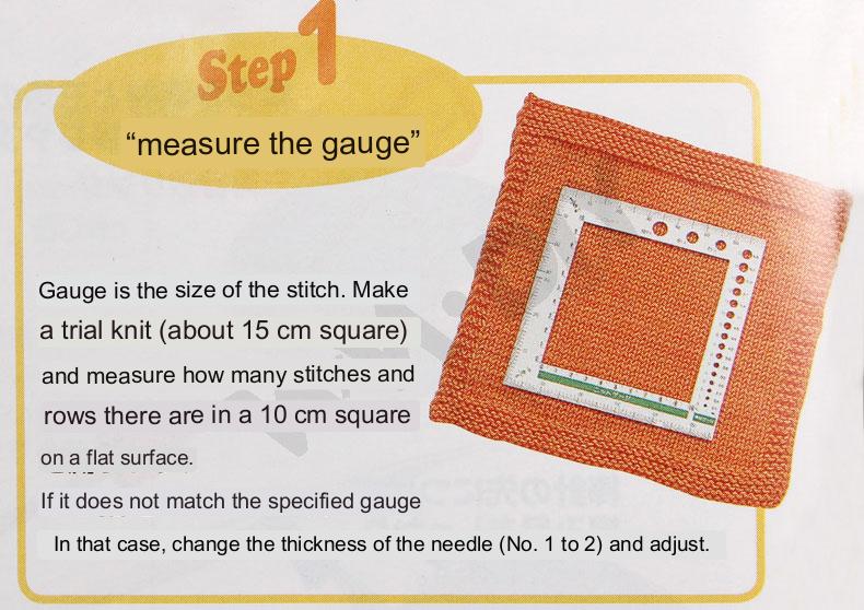 Swatch Ruler and Neele Gauge by Clover Needlecraft Assorted, 10cm Japan made