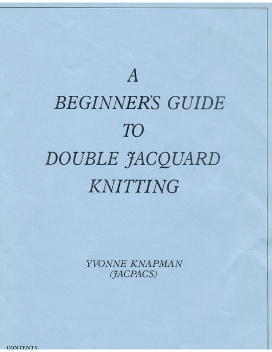 888520 Singer Sinver Reed A BEGINNER`S GUIDE TO DOUBLE JACQUARD