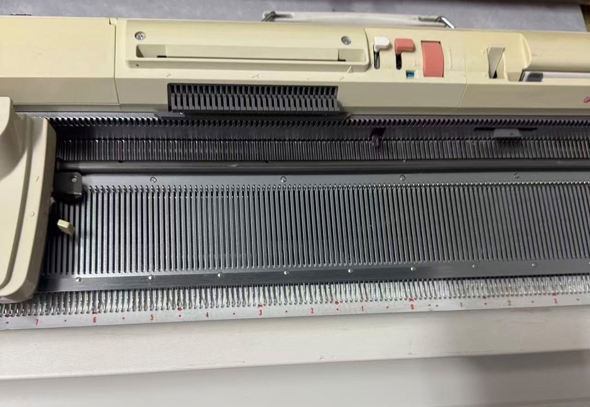 90% Silver Reed SK370 Fine Gauge Punch card Knitting Machine