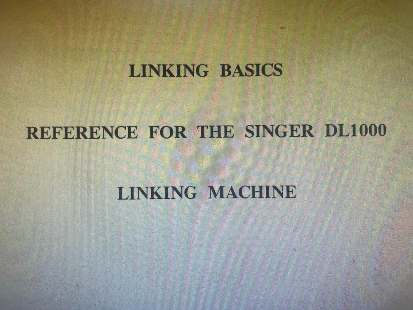 Linking Basics for DL1000 Linker