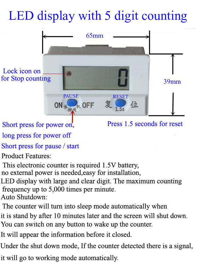 L2 Jumbo Yarn Ball Winder W/ Electric Rotation & Meter Counter