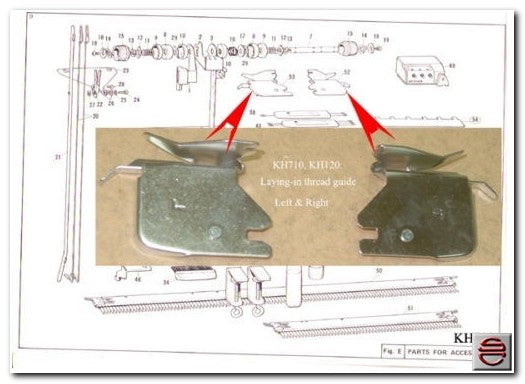 Laying-in thread guide- Brother Knitting Machine KH710 406628001