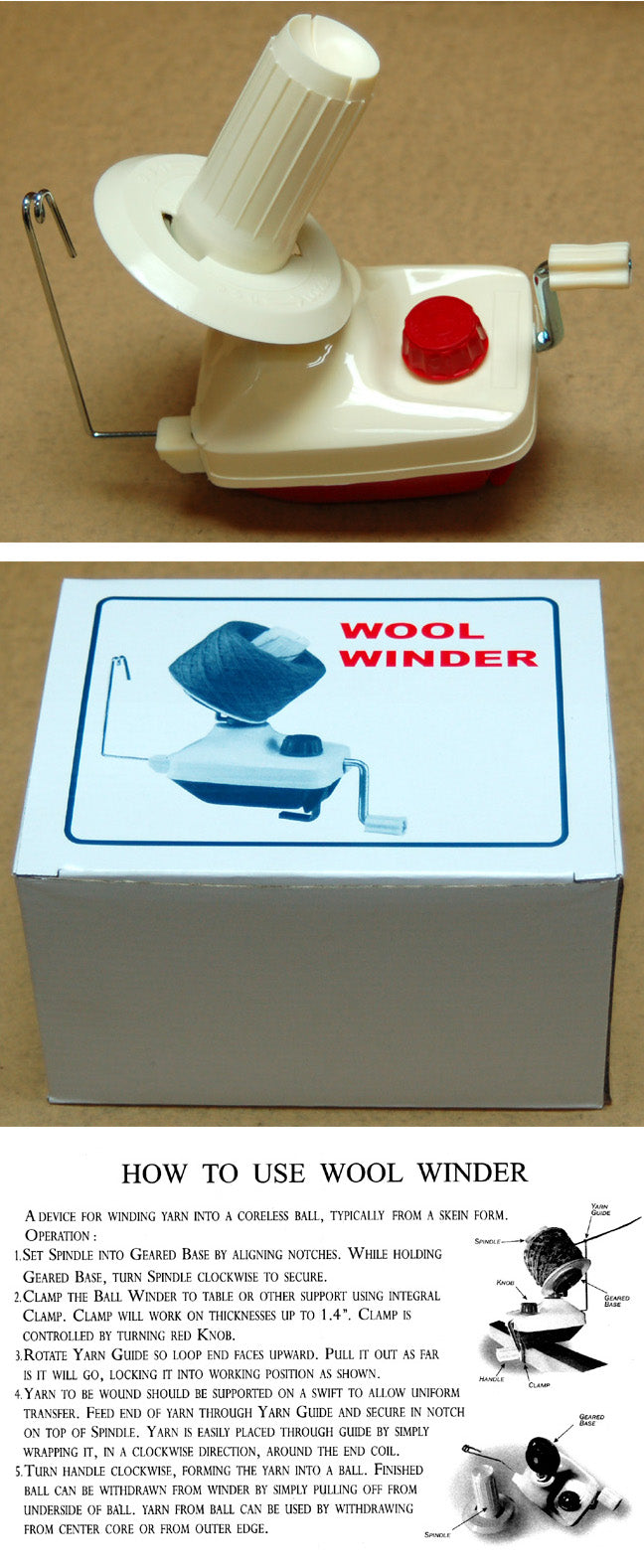 Brother Wool Rover STANDARD SIZE WOOL WINDER KNITTING YARN BROTHER SINGER – Hong Kong ...