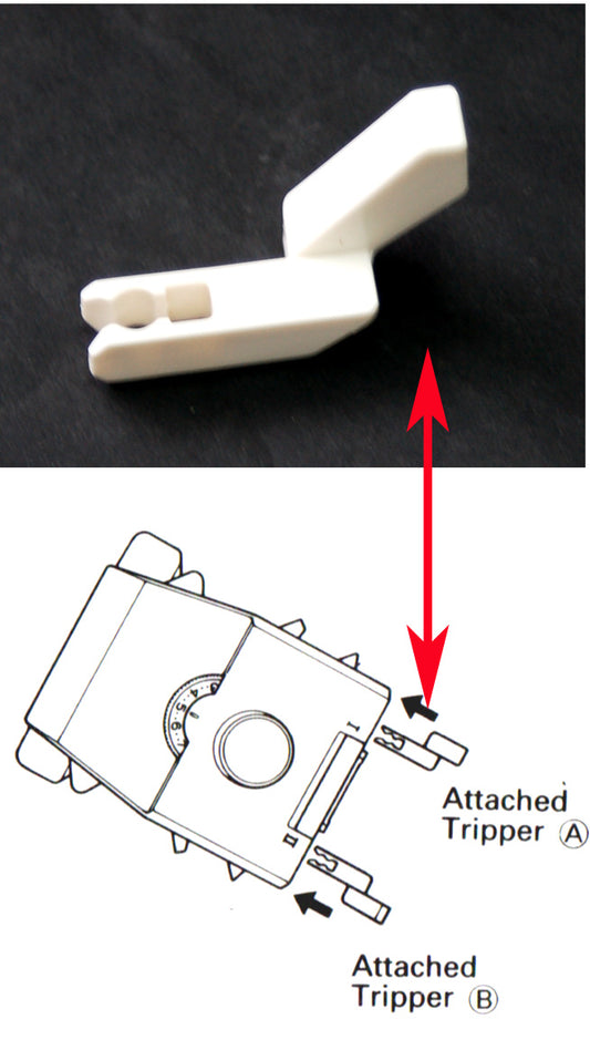 Tripper (A) Fits Brother KA2600 Intarsia Carriage 413709001