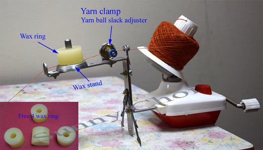 Wool/Yarn Winder With wax stand and Yarn clamp