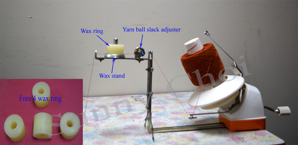L-2 WOOL WINDER with wax stand and has tightness controller for