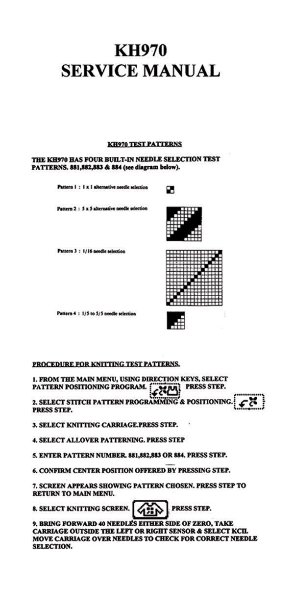 KH970 Service Manual 888355