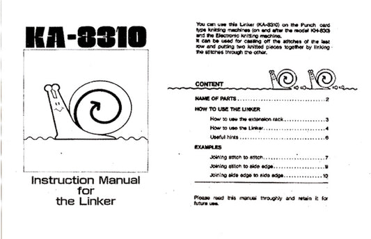 KA8310 INSTRUCTION MANUAL 888154