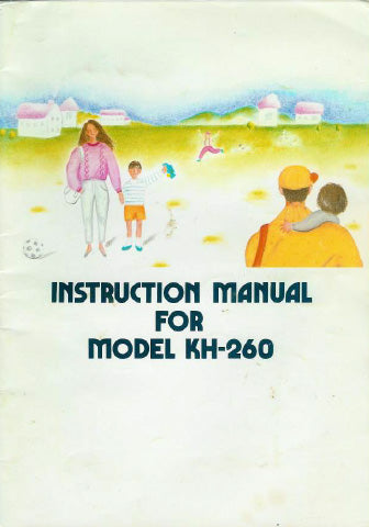 KH260 INSTRUCTION MANUAL 888108