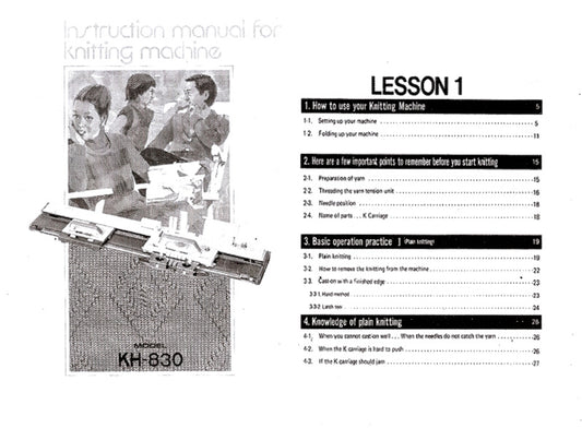 KH830 INSTRUCTION MANUAL 888137