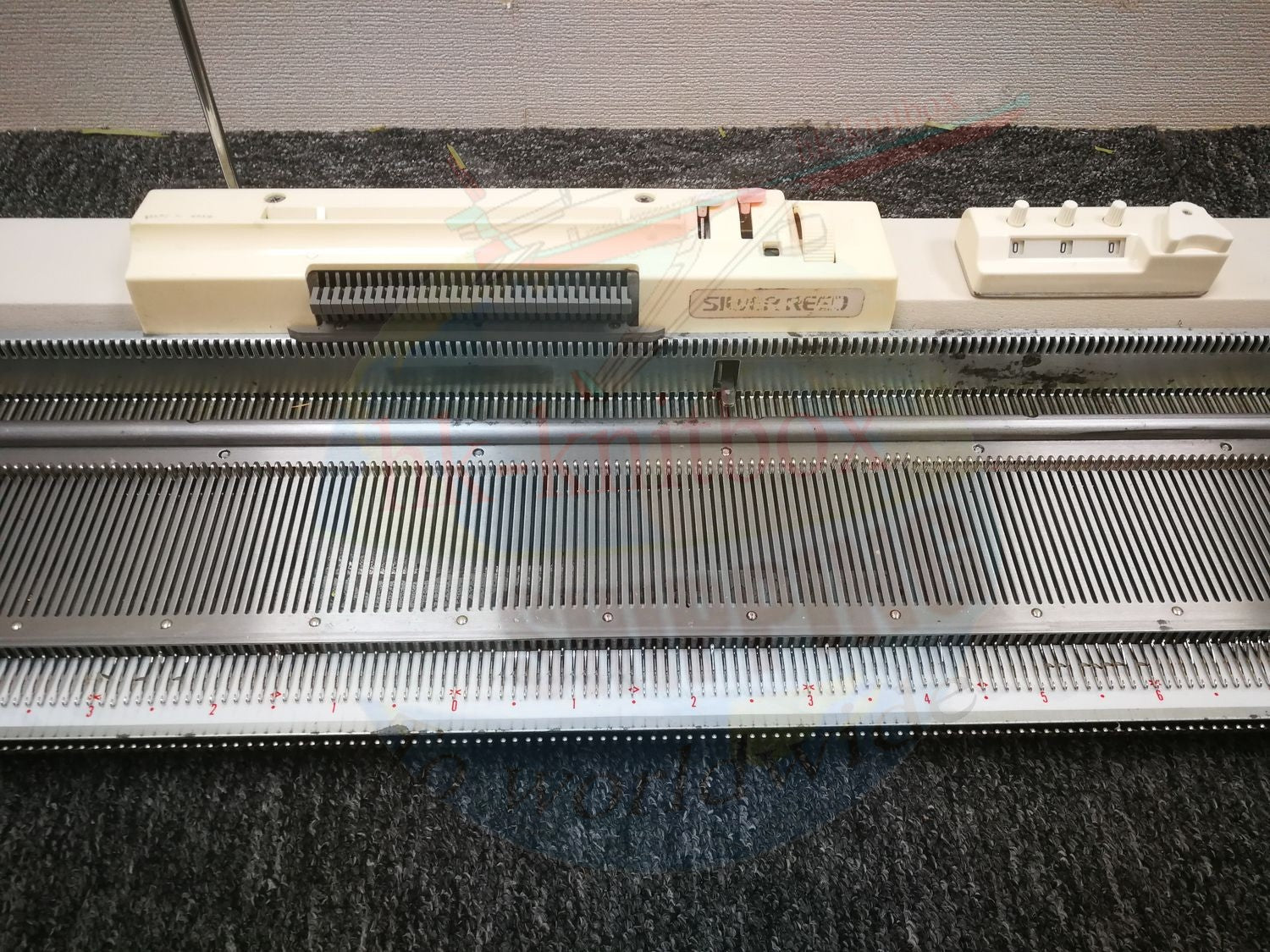 90% Silver Reed SK272 Fine Gauge Punch card Knitting Machine
