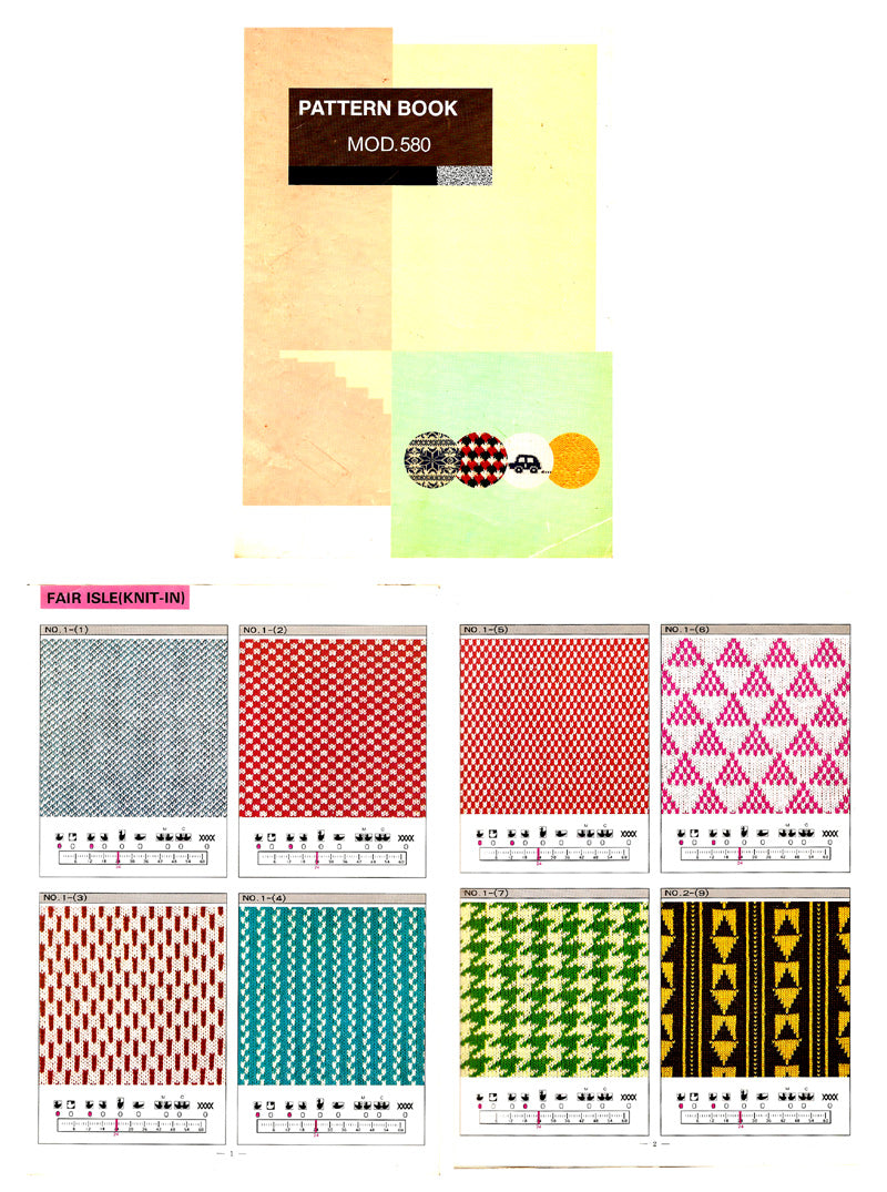Singer Pattern Book 888631 PATTERN BOOK for SINGER SK580 KNITTING MACHINE – Hong Kong ...