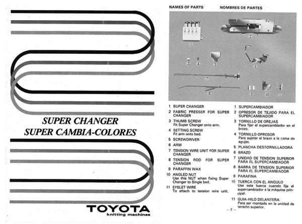 888577 SUPER CHANGE SUPER CAMBIA-COLORES for TOYOTA KNITTING MAC