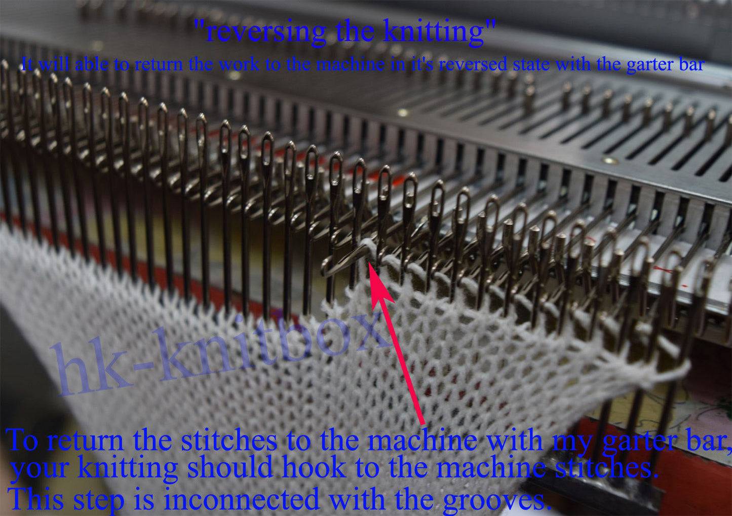 Garter Bar For Silver Reed 6.5 mm Knitting Machine LK150