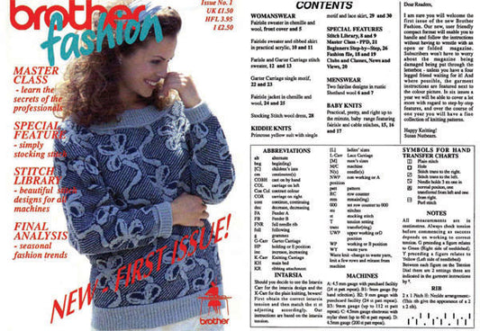 888241 MACHINE KNITTING BROTHER FASHION Issue 01