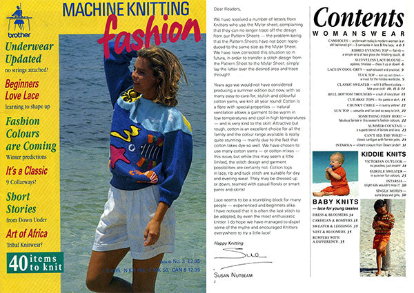 888243 MACHINE KNITTING BROTHER FASHION Issue 03