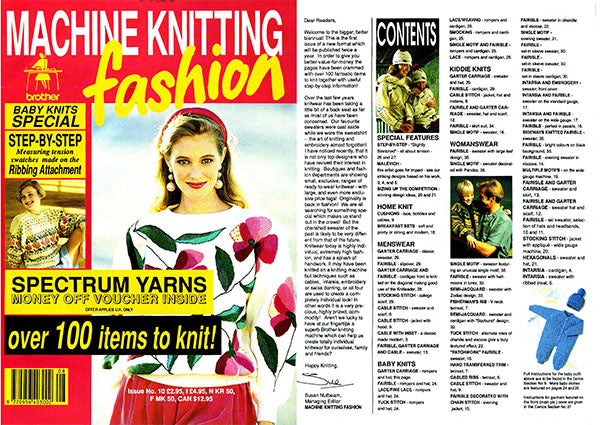 888250 MACHINE KNITTING BROTHER FASHION Issue 10