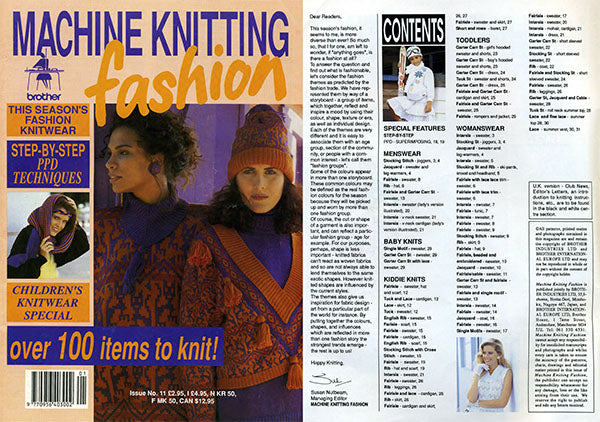 888251 MACHINE KNITTING BROTHER FASHION Issue 11