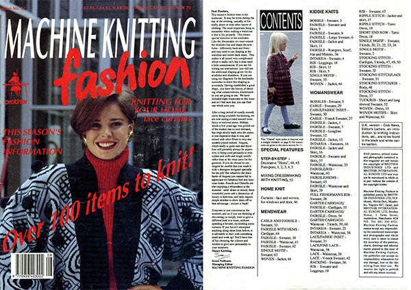 888252 MACHINE KNITTING BROTHER FASHION Issue 12